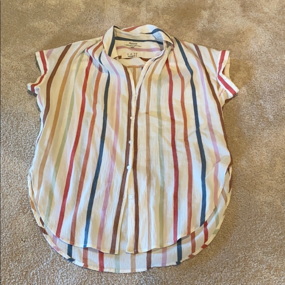 Madewell button up linen shirt